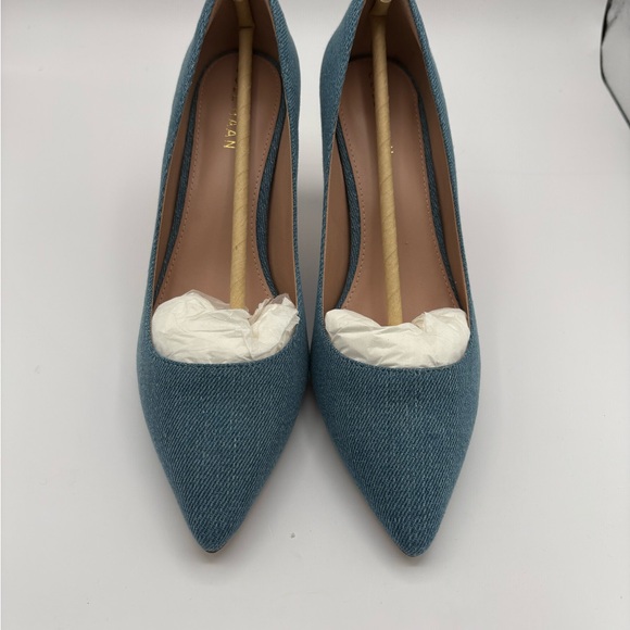 NWT Cole Haan Women’s Mylah Pump 75mm Light Denim (size 7.5B) - Picture 1 of 11